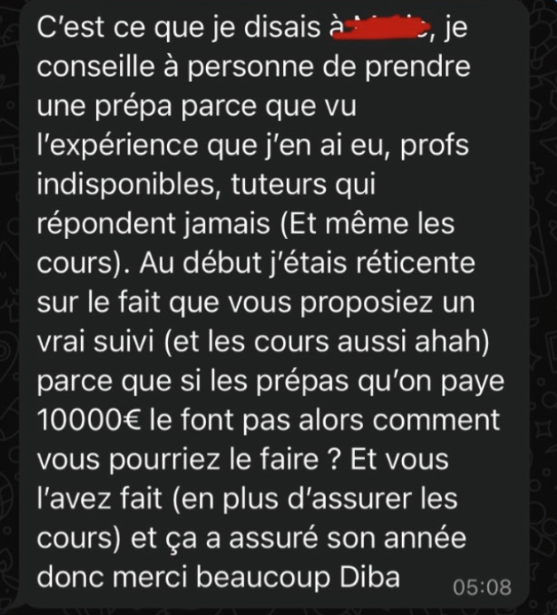 Avis d'élève ou de parent 18