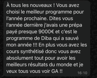 Avis d'élève ou de parent 7