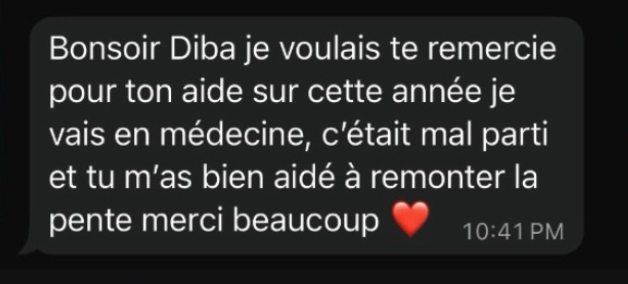 Avis d'élève ou de parent 22