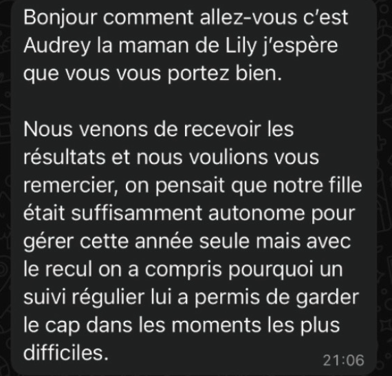 Avis d'élève ou de parent 27
